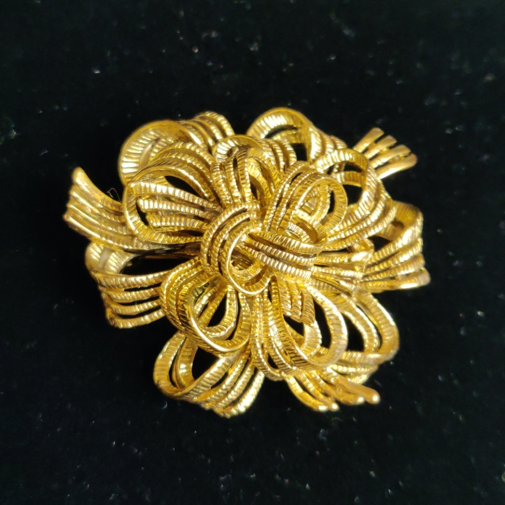 Vtg M Jent Bow Brooch (#129)